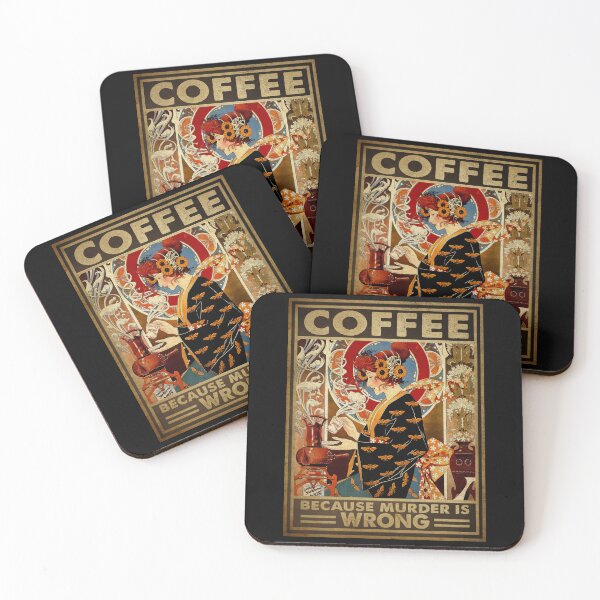 Item preview, Coffee Because Murder Is Wrong designed and sold by medinoboozew.