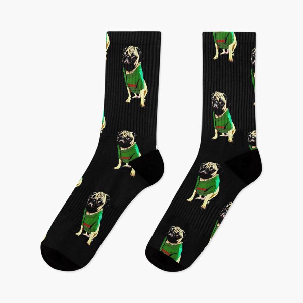 Artikelvorschau, Süßer Mops in grüner Jacke im Mod-Stil entworfen und verkauft von Seanyah.