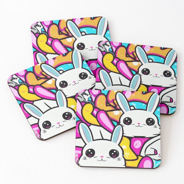 Item preview, Graffiti Street Art Rabbit Wild Style designed and sold by friskyfoxtrot.