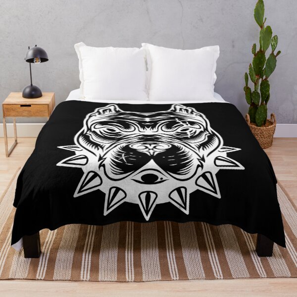 Item preview, Pitbull Angry Head Art Design Draw Street Art designed and sold by BK-Fishing.