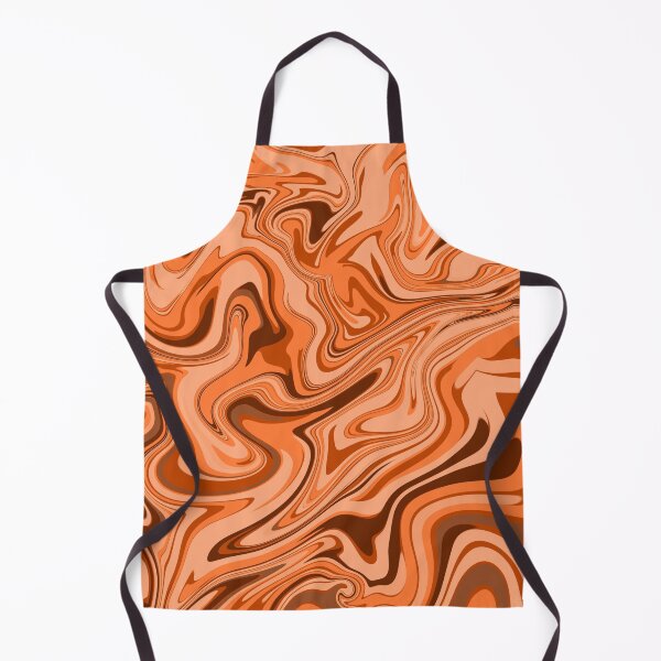 Item preview, Autumn Orange Brown Marble Fluid Swirl Abstract  designed and sold by AbstractGlories.