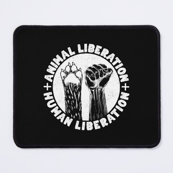Item preview, ANIMAL LIBERATION HUMAN LIBERATION - Animal Rights Vegan Activism designed and sold by EarthlingTom.