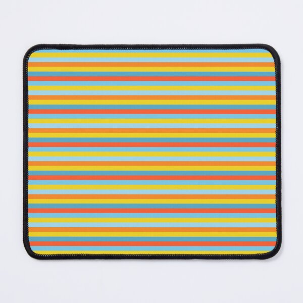 Item preview, Turquoise Blue, Orange and Yellow Striped Paper designed and sold by BaerDesign.