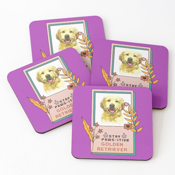 Item preview, Golden Retriever Watercolor Drawing Dog Breed | Stay Paws-itive Dog Series -92 designed and sold by PetinHeart.