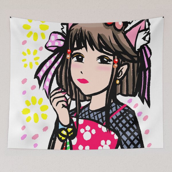 Aperçu de l'œuvre mignon, chat, girl créée et vendue par ToyStudio.
