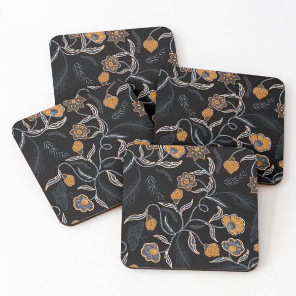 Item preview, Batik style abstract floral garden designed and sold by FGCART.