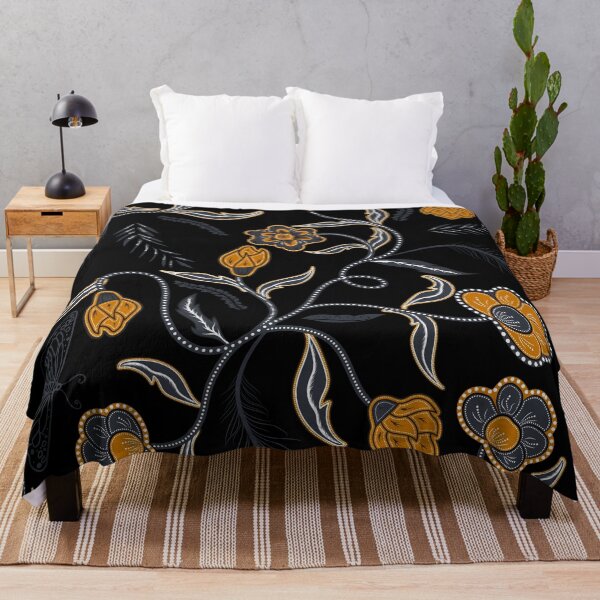 Artikelvorschau, Abstrakter Blumengarten im Batik-Stil entworfen und verkauft von FGCART.