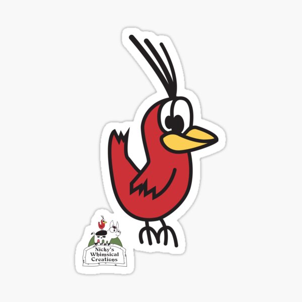 Item preview, Nickys Red Bird + logo  designed and sold by NickysWhimsical.