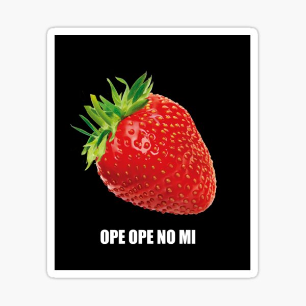 ope ope no mi Sticker for Sale by zoevarga