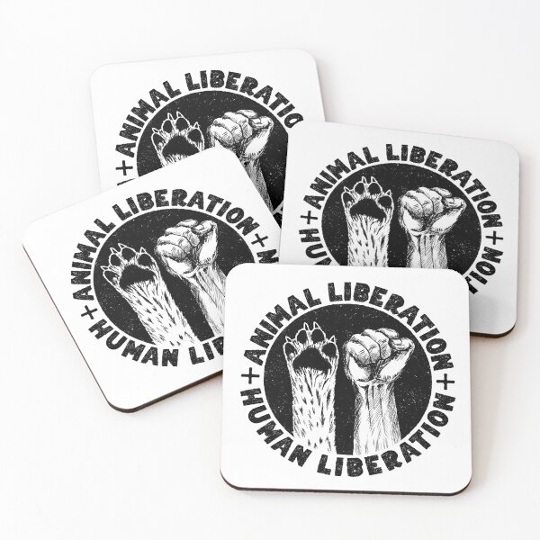 Item preview, ANIMAL LIBERATION HUMAN LIBERATION - Animal Rights Vegan Activism designed and sold by EarthlingTom.