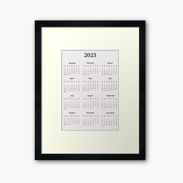 Item preview,  2023 Calendar Design designed and sold by ni3ma.