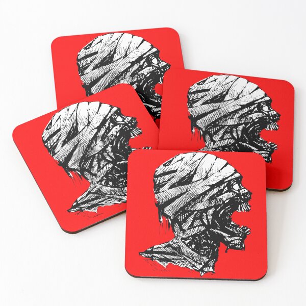 Item preview, screaming mummy, halloween, horror movies fan, a zombie mummy, illustration, engraved designed and sold by DALIO666.