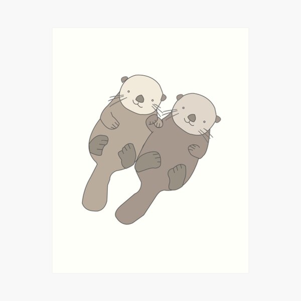 The cutest otter tattoo of a couple little ones holding hands  I cant  even Heres a bit of the process Done in 3hrs Done at  Instagram