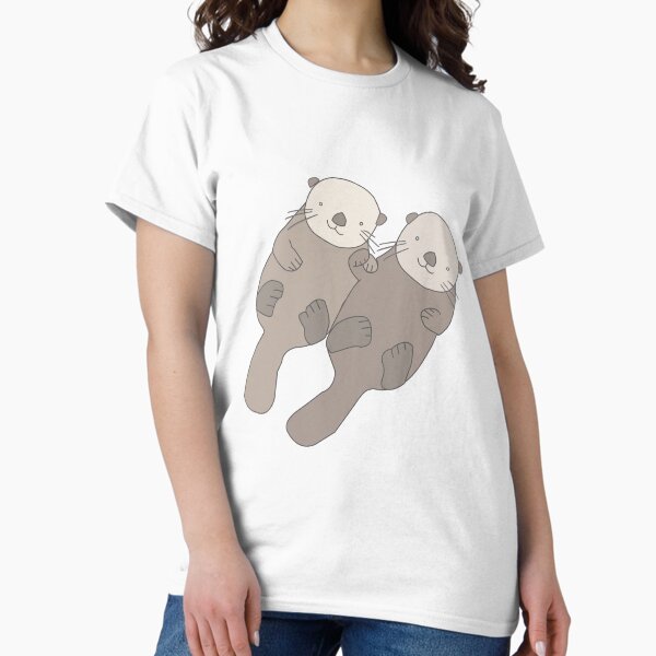 Item preview, Otters Holding Hands designed and sold by AmeeqaSiddiqui.