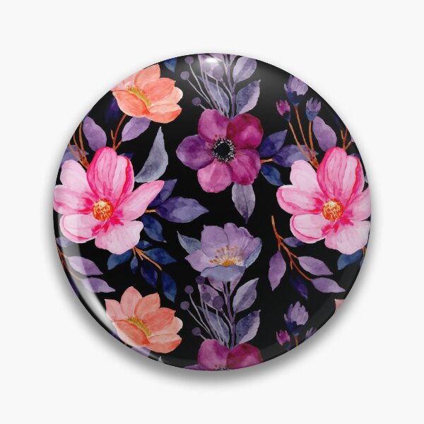 Item preview, Floral pink and purple blooms designed and sold by FGCART.