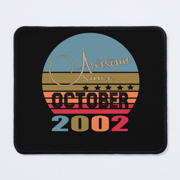 Item preview, 20th Birthday Funny Awesome Since October 2002 20-Year-Old designed and sold by Nedskr.