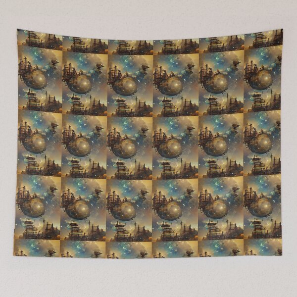 Item preview, SURREAL PLANETS IN A STEAMPUNK GALAXY designed and sold by sailorsam1805.