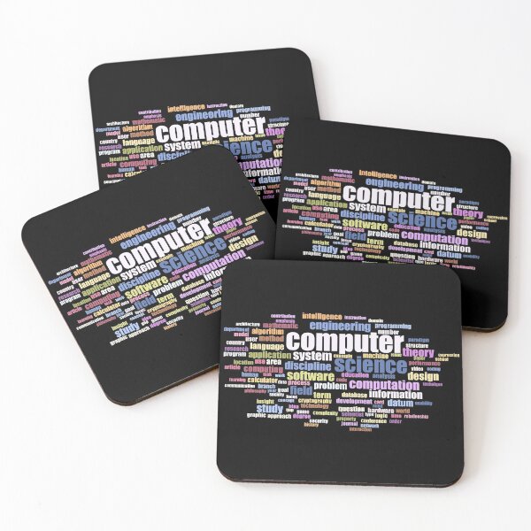 Item preview, Computer Science Colored Word Cloud Design of Key Terms designed and sold by geeksta.