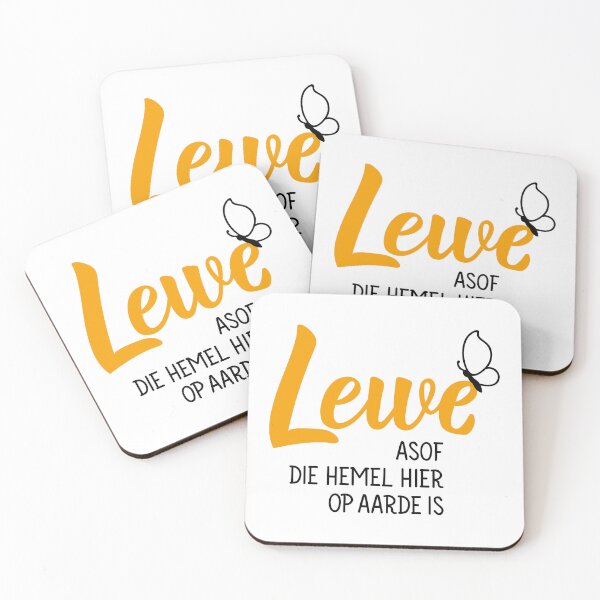 Item preview, Leef asof die hemel hier op aarde is. Live as if heaven is here on earth - Afrikaans text. lettering. designed and sold by pidzam4e.