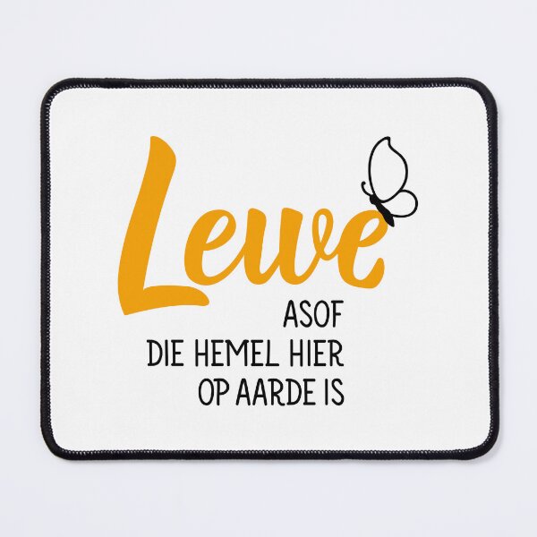 Item preview, Leef asof die hemel hier op aarde is. Live as if heaven is here on earth - Afrikaans text. lettering. designed and sold by pidzam4e.