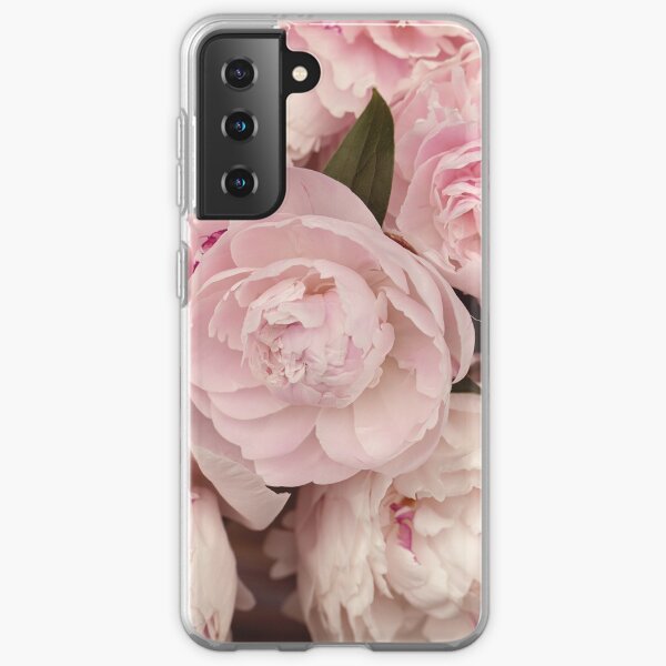 Pink Peony Flowers Samsung Galaxy Soft Case