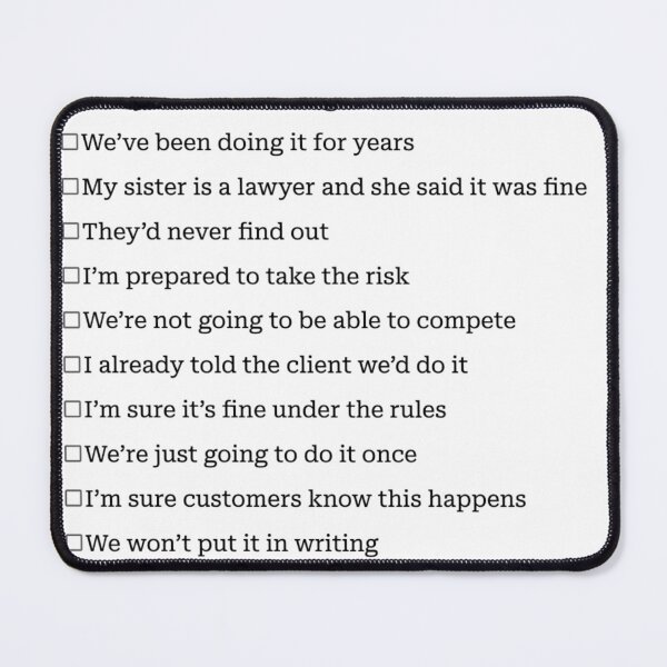 Item preview, Lawyer Justifications Poster designed and sold by jwex.