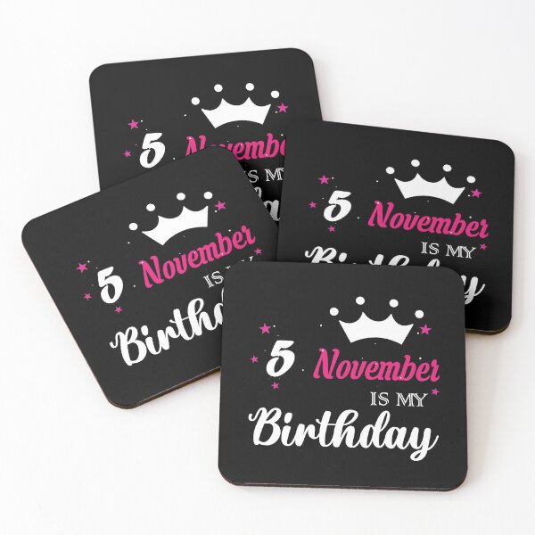 Artikelvorschau, Alles Gute zum Geburtstag am 5. November entworfen und verkauft von Thealstars  ⭐⭐⭐⭐⭐.