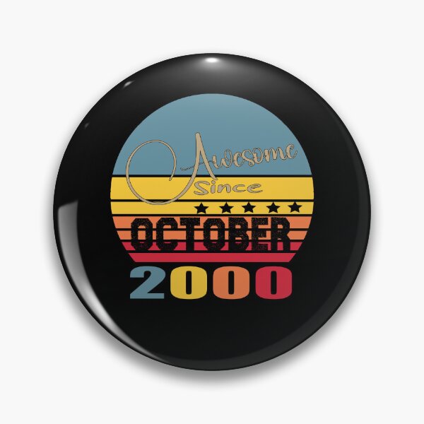 Item preview, 22th Birthday Funny Awesome Since October 2000 22-Year-Old designed and sold by Nedskr.