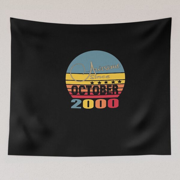 Item preview, 22th Birthday Funny Awesome Since October 2000 22-Year-Old designed and sold by Nedskr.