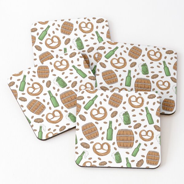 Item preview, Pretzels and Beer Oktoberfest Pattern (White) designed and sold by Geo De la Cruz.
