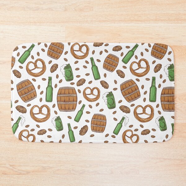 Item preview, Pretzels and Beer Oktoberfest Pattern (White) designed and sold by Geo De la Cruz.