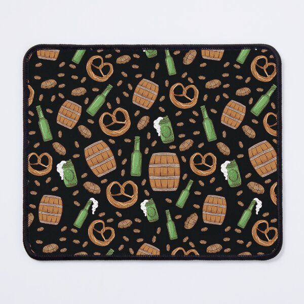 Item preview, Pretzels and Beer Oktoberfest Pattern (Black) designed and sold by Geo De la Cruz.