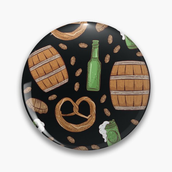 Item preview, Pretzels and Beer Oktoberfest Pattern (Black) designed and sold by Geo De la Cruz.