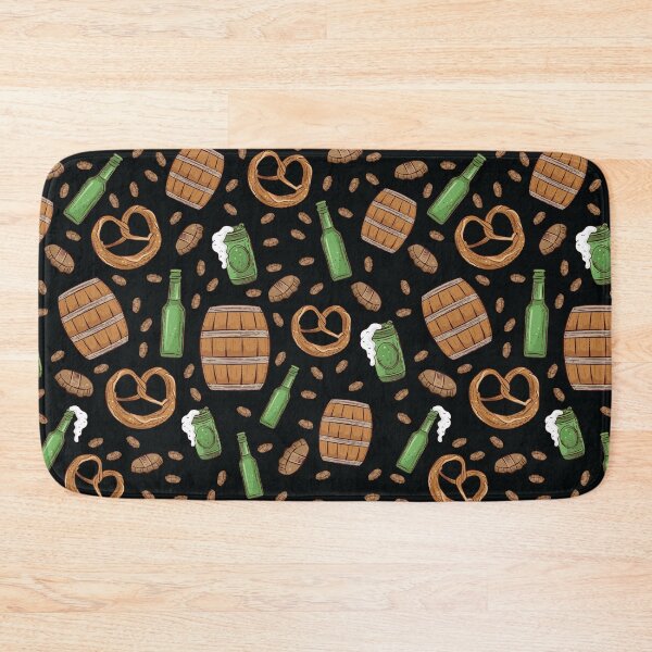Item preview, Pretzels and Beer Oktoberfest Pattern (Black) designed and sold by Geo De la Cruz.