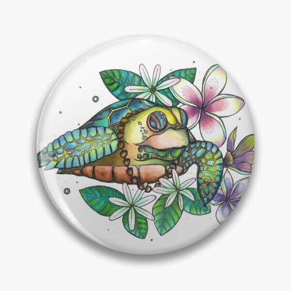 Item preview, Aloha - Kukui nut lei x Honu (Hand-drawn Design) designed and sold by lilireal  studio.