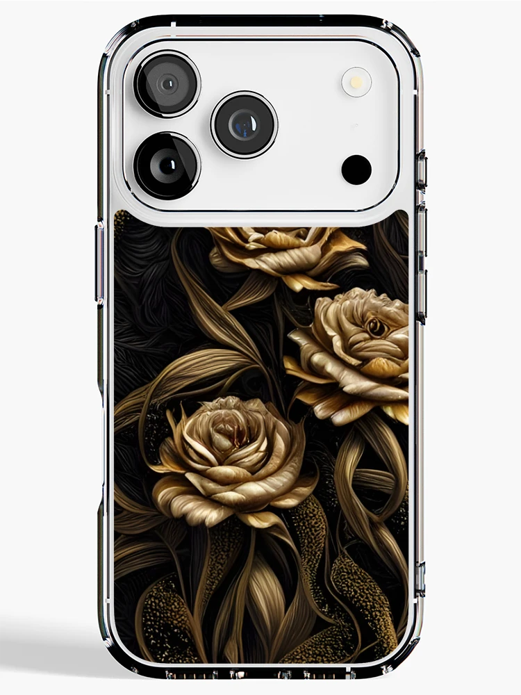 Thumbnail 1 of 5, iPhone Case, Golden Roses designed and sold by Nylaria.