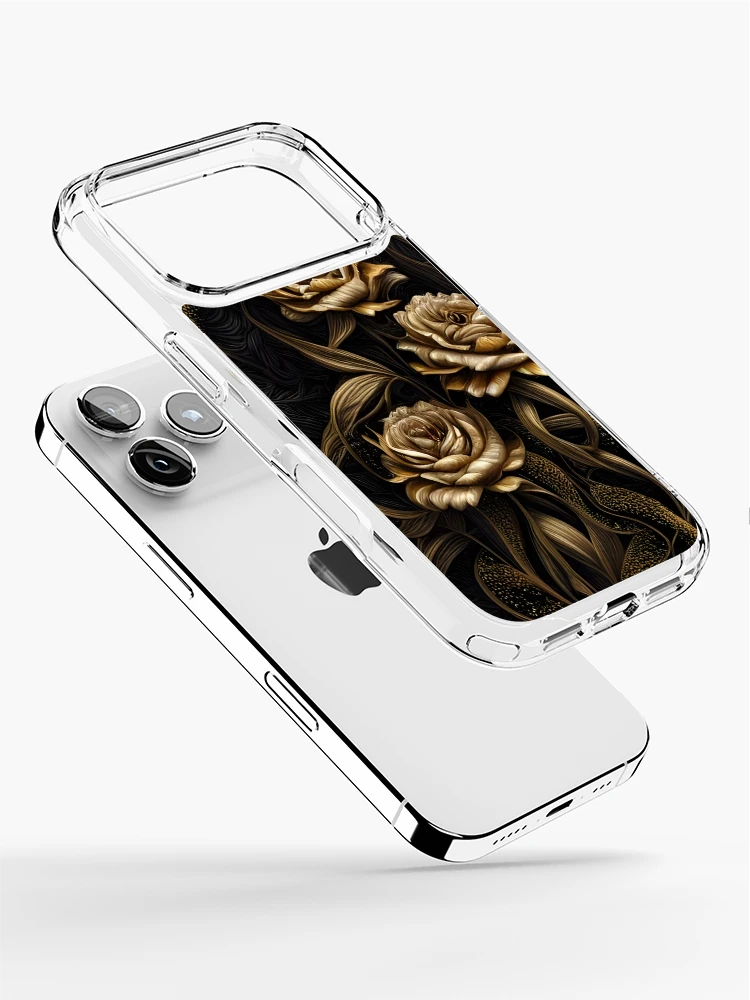 Thumbnail 2 of 5, iPhone Case, Golden Roses designed and sold by Nylaria.