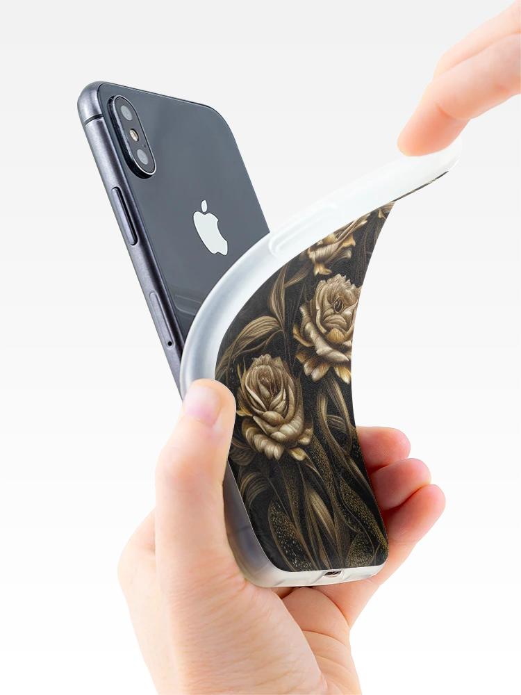 Thumbnail 4 of 5, iPhone Case, Golden Roses designed and sold by Nylaria.