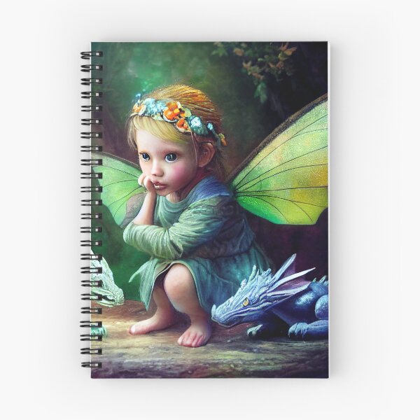 Item preview, Faerie Child Befriending Baby Dragons designed and sold by fairytailsaiart.