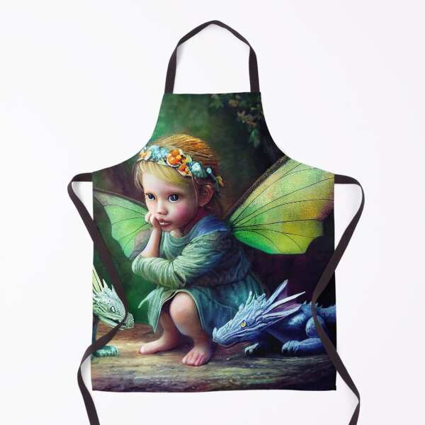Item preview, Faerie Child Befriending Baby Dragons designed and sold by fairytailsaiart.