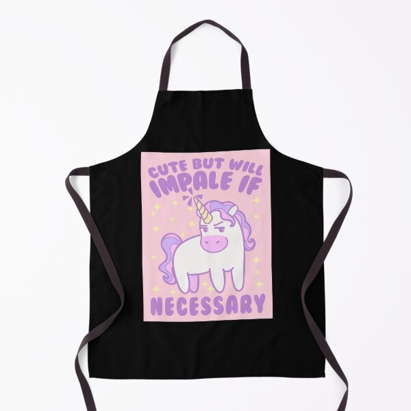 Item preview, Cute But Will Impale If Necessary Cute Unicorn designed and sold by flairzieskem.