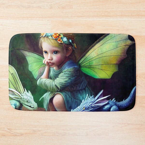 Item preview, Faerie Child Befriending Baby Dragons designed and sold by fairytailsaiart.