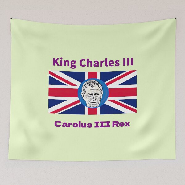 Item preview, Union Flag with portrait of King Charles III (6) designed and sold by thalasson.