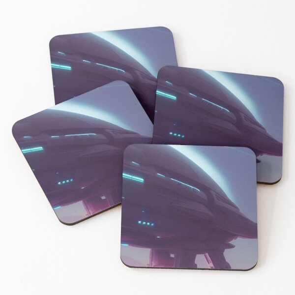 Item preview,  COMIC STYLE PURPLE AND BLUE SPACESHIP designed and sold by sailorsam1805.
