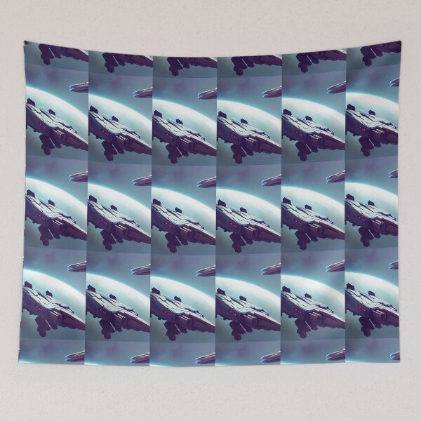 Item preview, COMIC STYLE PURPLE ANDSILVER SPACESHIP designed and sold by sailorsam1805.