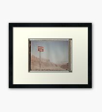 Wrong Way Nevada (8x10 Polaroid) Framed Print