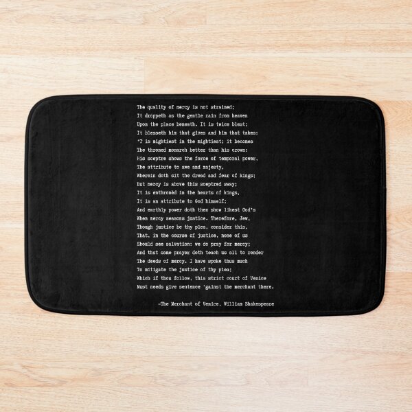 Item preview, Shakespeare Quote From The Merchant of Venice - “The quality of mercy is not strain’d” monologue designed and sold by violet-hope.