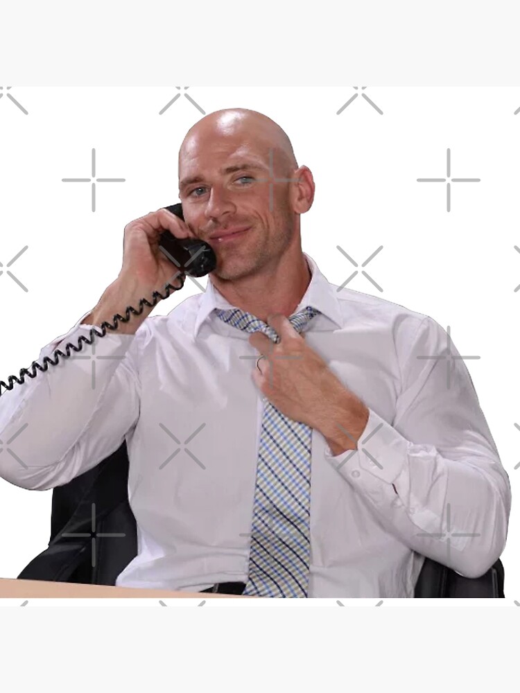 Johnny Sins Office Worker Smile Pulling Tie Funny Poster For Sale By Bambv2 Redbubble