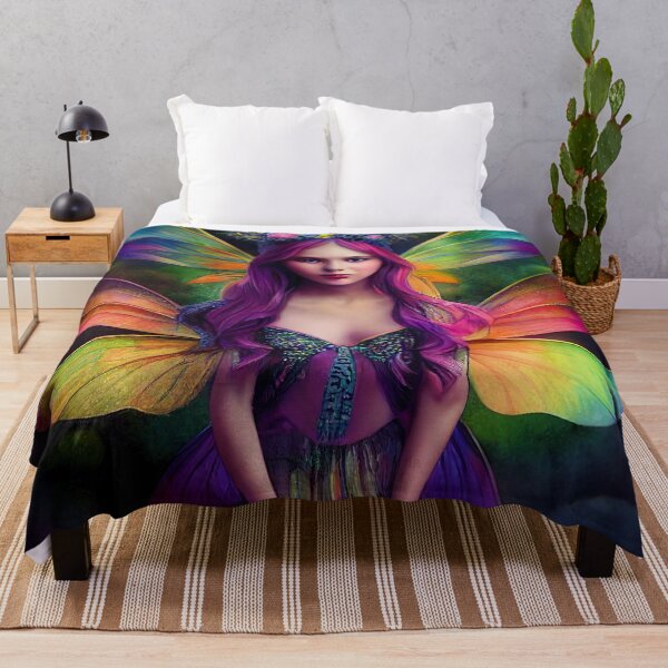 Item preview, Faerie With Rainbow Wings designed and sold by fairytailsaiart.