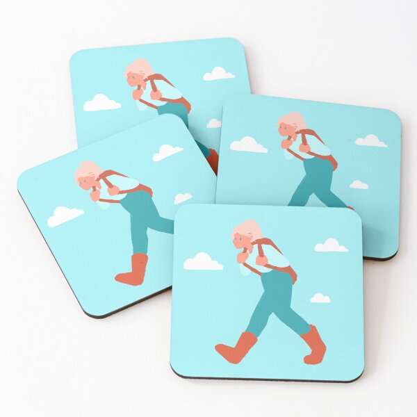 Item preview, Mochilero que viaja en un cielo azul designed and sold by PaperRain.
